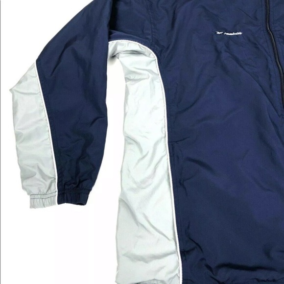 Reebok Nylon lined Windbreaker Track Jacket L - Picture 5 of 7
